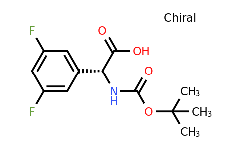 CAS 1241677-76-8 | (2R)-2-(3,5-Difluorophenyl)-2-[(tert-butoxy)carbonylamino]acetic acid