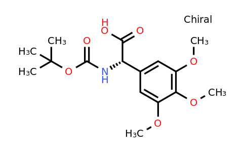 CAS 1241677-80-4 | (2S)-2-[(Tert-butoxy)carbonylamino]-2-(3,4,5-trimethoxyphenyl)acetic acid
