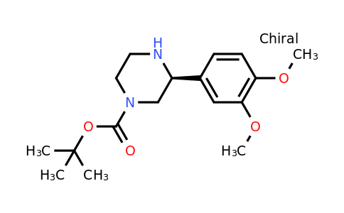 CAS 1241677-93-9 | (S)-3-(3,4-Dimethoxy-phenyl)-piperazine-1-carboxylic acid tert-butyl ester