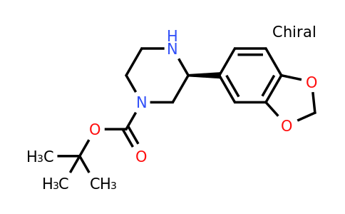 CAS 1241678-08-9 | (S)-3-Benzo[1,3]dioxol-5-YL-piperazine-1-carboxylic acid tert-butyl ester
