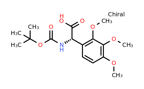 CAS 1241679-18-4 | (2S)-2-[(Tert-butoxy)carbonylamino]-2-(2,3,4-trimethoxyphenyl)acetic acid