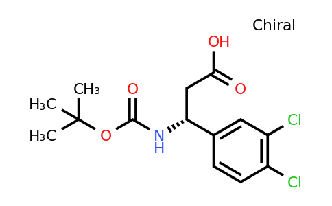 CAS 1241681-15-1 | (R)-3-Tert-butoxycarbonylamino-3-(3,4-dichloro-phenyl)-propionic acid
