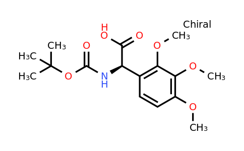 CAS 1241681-50-4 | (2R)-2-[(Tert-butoxy)carbonylamino]-2-(2,3,4-trimethoxyphenyl)acetic acid