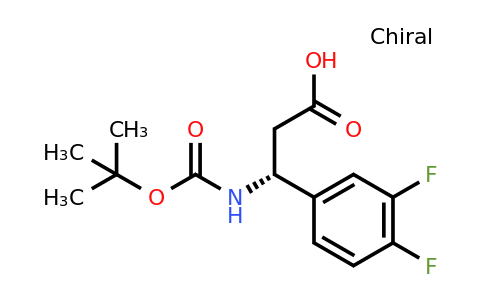 CAS 1241683-00-0 | (R)-3-Tert-butoxycarbonylamino-3-(3,4-difluoro-phenyl)-propionic acid
