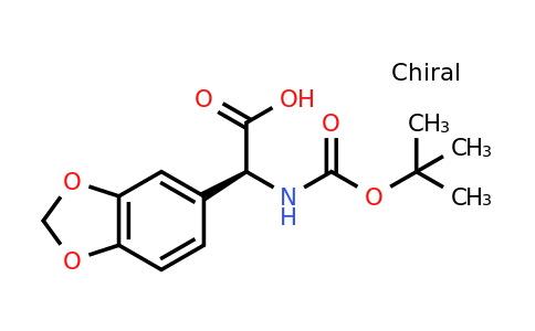 CAS 1241683-90-8 | (S)-Benzo[1,3]dioxol-5-YL-tert-butoxycarbonylamino-acetic acid