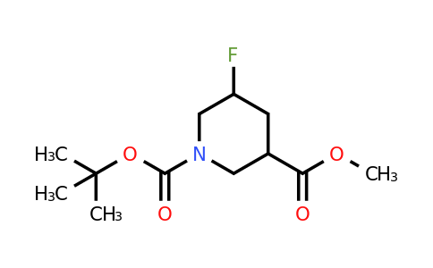 CAS 1241725-65-4 | 1-tert-butyl 3-methyl 5-fluoropiperidine-1,3-dicarboxylate