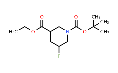 CAS 1241725-68-7 | 5-Fluoro-piperidine-1,3-dicarboxylic acid 1-tert-butyl ester 3-ethyl ester