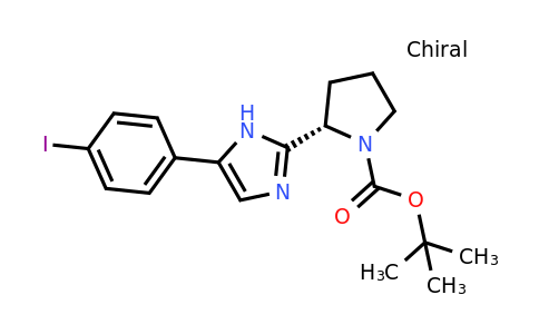 CAS 1242094-29-6 | tert-butyl (2S)-2-[5-(4-iodophenyl)-1H-imidazol-2-yl]pyrrolidine-1-carboxylate