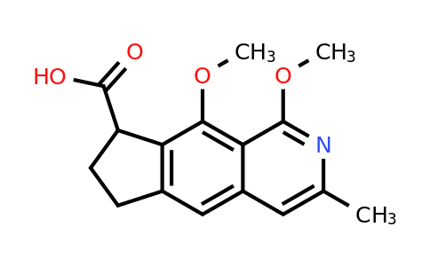 CAS 1242175-06-9 | 1,9-dimethoxy-3-methyl-7,8-dihydro-6H-cyclopenta[g]isoquinoline-8-carboxylic acid