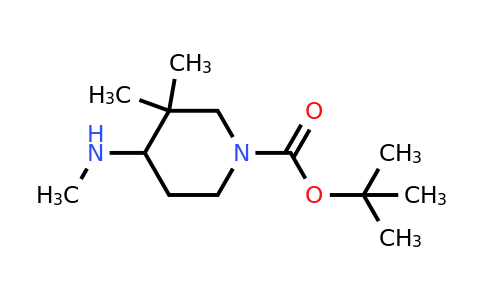 CAS 1242240-00-1 | tert-butyl 3,3-dimethyl-4-(methylamino)piperidine-1-carboxylate