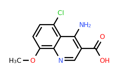 CAS 1242260-17-8 | 4-Amino-5-chloro-8-methoxyquinoline-3-carboxylic acid