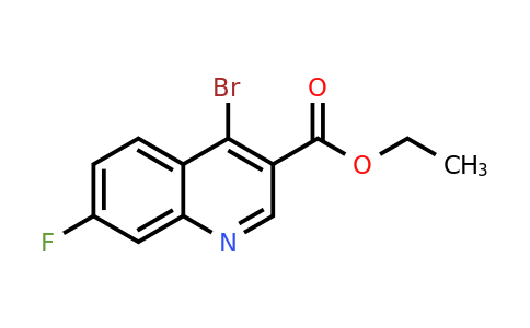 CAS 1242260-18-9 | Ethyl 4-bromo-7-fluoroquinoline-3-carboxylate
