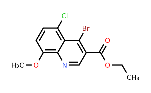 CAS 1242260-39-4 | Ethyl 4-bromo-5-chloro-8-methoxyquinoline-3-carboxylate