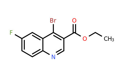 CAS 1242260-48-5 | Ethyl 4-bromo-6-fluoroquinoline-3-carboxylate