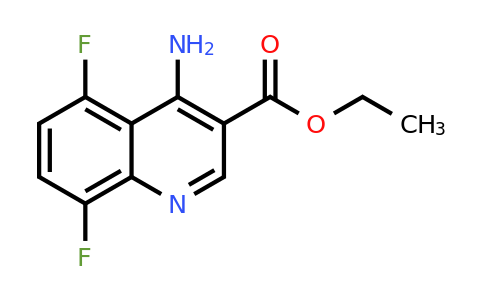 CAS 1242260-57-6 | Ethyl 4-amino-5,8-difluoroquinoline-3-carboxylate