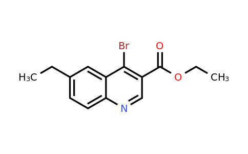 CAS 1242260-59-8 | Ethyl 4-bromo-6-ethylquinoline-3-carboxylate