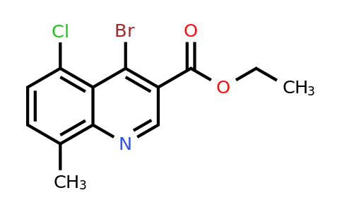 CAS 1242260-75-8 | Ethyl 4-bromo-5-chloro-8-methylquinoline-3-carboxylate