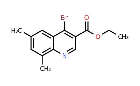 CAS 1242260-80-5 | Ethyl 4-bromo-6,8-dimethylquinoline-3-carboxylate