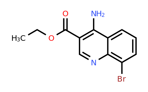 CAS 1242260-89-4 | 4-Amino-8-bromo-quinoline-3-carboxylic acid ethyl ester