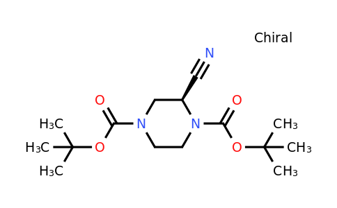 CAS 1242267-80-6 | (S)-Di-tert-butyl 2-cyanopiperazine-1,4-dicarboxylate