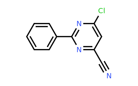 CAS 1242268-11-6 | 6-Chloro-2-phenylpyrimidine-4-carbonitrile