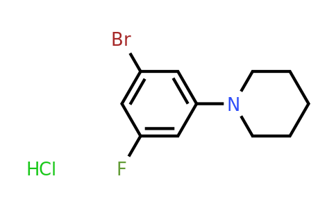 CAS 1242336-61-3 | 1-(3-Bromo-5-fluorophenyl)piperidine hydrochloride