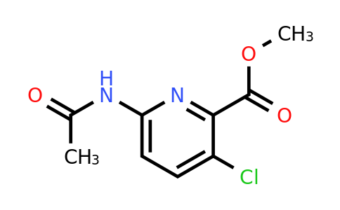 CAS 1242336-62-4 | Methyl 6-acetamido-3-chloropicolinate