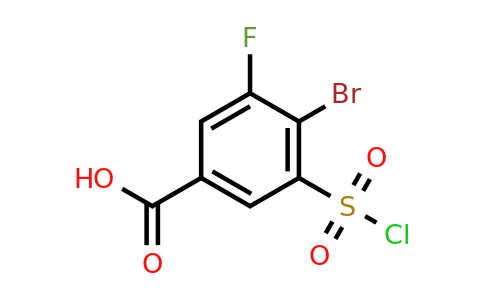 CAS 1242338-82-4 | 4-bromo-3-(chlorosulfonyl)-5-fluorobenzoic acid