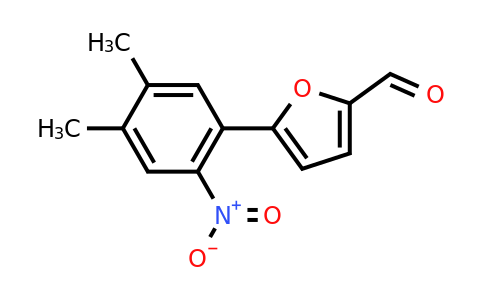 CAS 1242840-80-7 | 5-(4,5-Dimethyl-2-nitrophenyl)furan-2-carbaldehyde