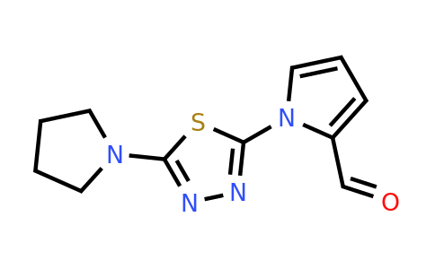 CAS 1243102-08-0 | 1-(5-(Pyrrolidin-1-yl)-1,3,4-thiadiazol-2-yl)-1H-pyrrole-2-carbaldehyde