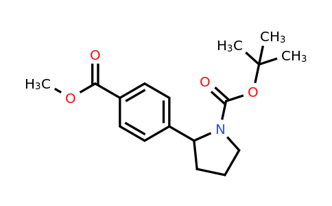 CAS 1243198-96-0 | tert-butyl 2-(4-methoxycarbonylphenyl)pyrrolidine-1-carboxylate