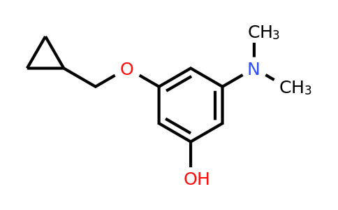 CAS 1243280-01-4 | 3-(Cyclopropylmethoxy)-5-(dimethylamino)phenol