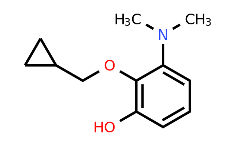 CAS 1243280-10-5 | 2-(Cyclopropylmethoxy)-3-(dimethylamino)phenol
