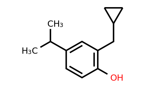 CAS 1243280-52-5 | 2-(Cyclopropylmethyl)-4-(propan-2-YL)phenol