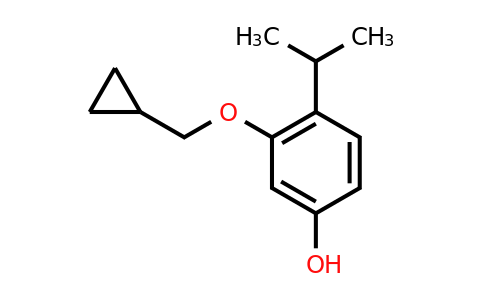 CAS 1243280-57-0 | 3-(Cyclopropylmethoxy)-4-isopropylphenol