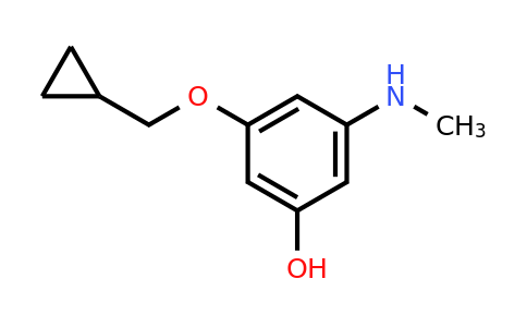 CAS 1243281-01-7 | 3-(Cyclopropylmethoxy)-5-(methylamino)phenol