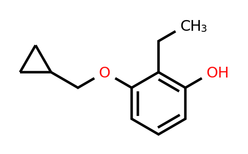 CAS 1243281-50-6 | 3-(Cyclopropylmethoxy)-2-ethylphenol