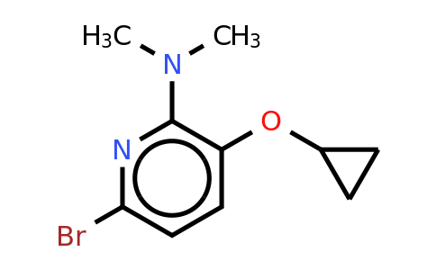 CAS 1243281-72-2 | 6-Bromo-3-cyclopropoxy-N,n-dimethylpyridin-2-amine