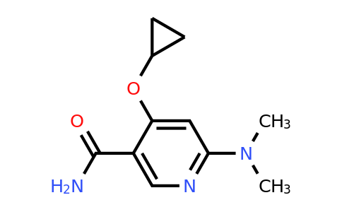 CAS 1243281-74-4 | 4-Cyclopropoxy-6-(dimethylamino)nicotinamide