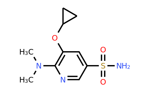 CAS 1243281-75-5 | 5-Cyclopropoxy-6-(dimethylamino)pyridine-3-sulfonamide