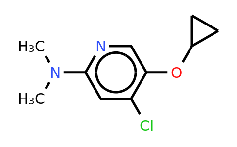 CAS 1243281-79-9 | 4-Chloro-5-cyclopropoxy-N,n-dimethylpyridin-2-amine