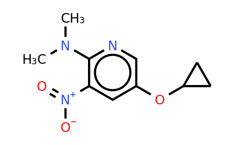 CAS 1243281-80-2 | 5-Cyclopropoxy-N,n-dimethyl-3-nitropyridin-2-amine