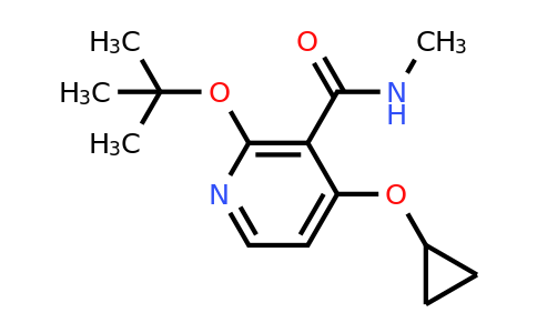 CAS 1243281-84-6 | 2-Tert-butoxy-4-cyclopropoxy-N-methylnicotinamide