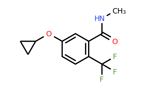 CAS 1243281-85-7 | 5-Cyclopropoxy-N-methyl-2-(trifluoromethyl)benzamide