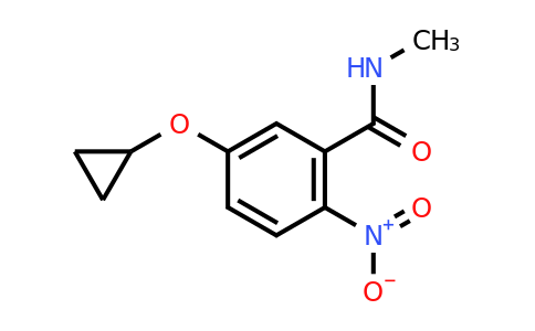 CAS 1243281-86-8 | 5-Cyclopropoxy-N-methyl-2-nitrobenzamide