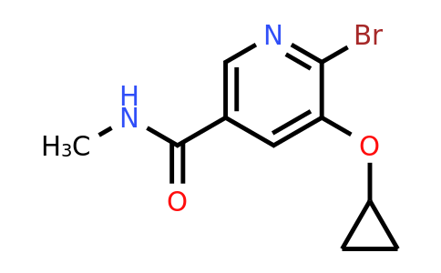 CAS 1243281-89-1 | 6-Bromo-5-cyclopropoxy-N-methylnicotinamide
