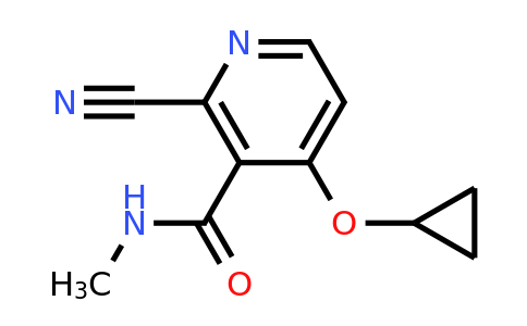 CAS 1243281-90-4 | 2-Cyano-4-cyclopropoxy-N-methylnicotinamide