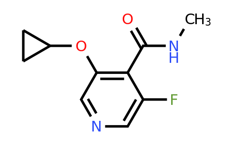 CAS 1243281-92-6 | 3-Cyclopropoxy-5-fluoro-N-methylisonicotinamide