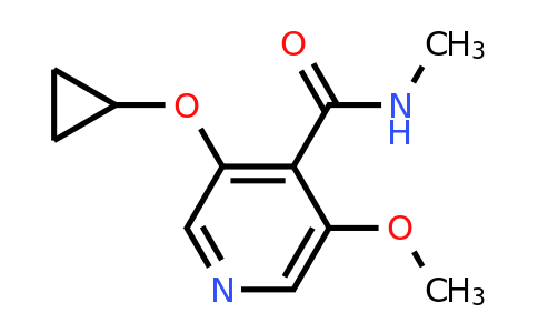 CAS 1243281-96-0 | 3-Cyclopropoxy-5-methoxy-N-methylisonicotinamide