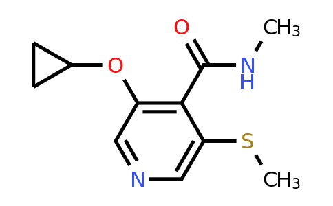 CAS 1243281-97-1 | 3-Cyclopropoxy-N-methyl-5-(methylthio)isonicotinamide